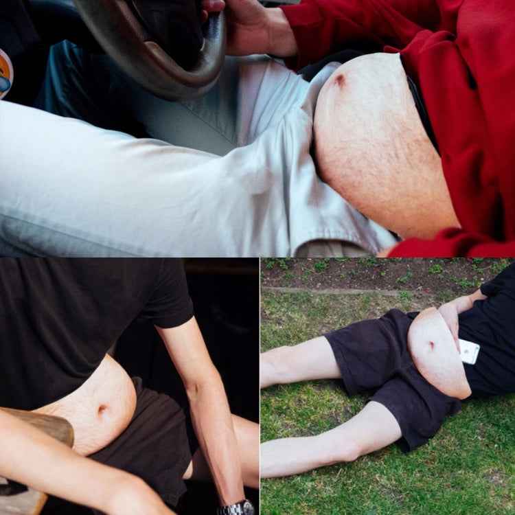 Creative Funny Anti-harassment Artificial Belly Shape Outdoor Bags, Multifunctional Portable Unisex Sports Belly Waist Bag