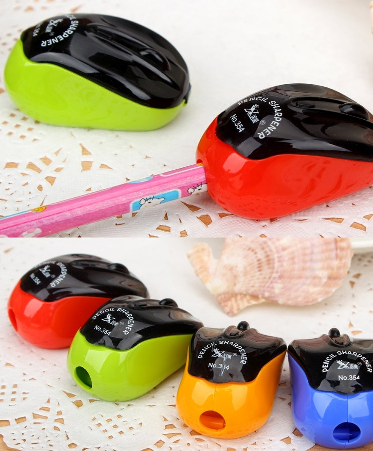 Lot de 10 taille-crayons créatifs en forme de souris, machine mécanique, fournitures scolaires et de bureau, livraison de couleurs aléatoires, style souris