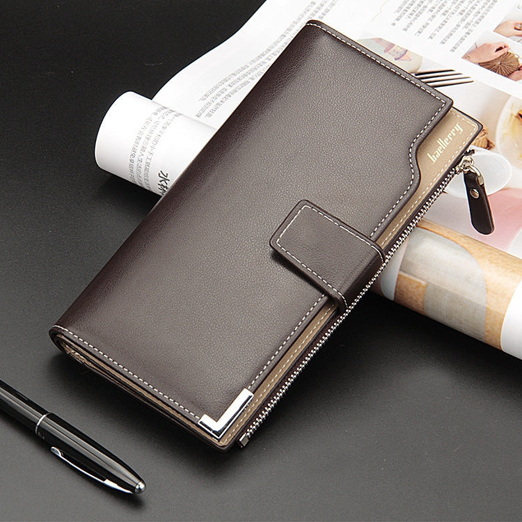 Baellerry Men Long Wallet New Style Young Fashion Hand Bag Wallet