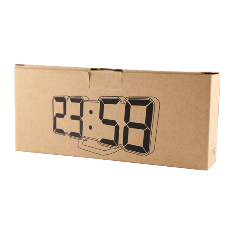 Modern 3D LED Sound Control Colorful Digital Alarm Clock Adjust Brightness Electronic Wall Glowing Hanging Clock with Remote Control
