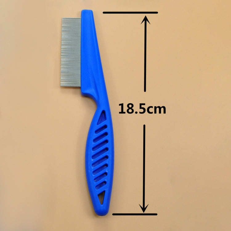5 PCS Pet Cats Dogs Supplies Combs Fine Toothed Stainless Steel Needle Fleas Removal Combs, Length: 18.5cm, Length: 18.5cm, Blue, Length: 18.5cm, White