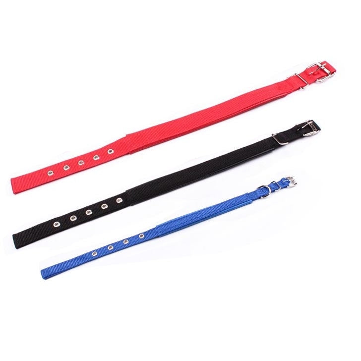Foam Cotton  Polyester Pet Collars Pet Neck Strap Dog Neckband Cats Dogs Collars, 3.5cm x 57cm, 3.5cm x 57cm Red, 3.5cm x 57cm Black
