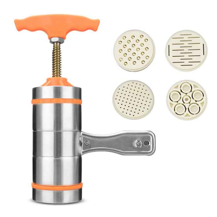 4 Molds Household Manually Small Stainless Steel Pressing Style Handhold Noodle Machine