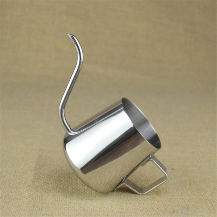 Long Narrow Spout 304 Stainless Steel Hand Drip Coffee Pot with Hanging Ear, 250ML