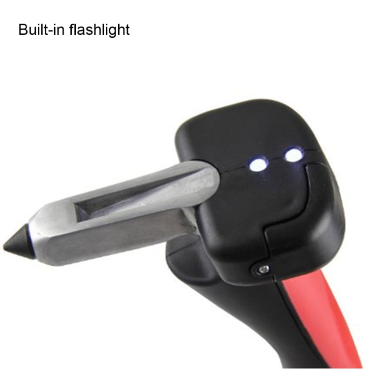 Car Cane Handle Portable Mobility Aid Flashlight Belt Cutter Glass Breaker Emergency Escape Tools, 566