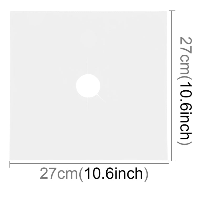 Gas Furnace Surface Ultra-thin Fibre Material Stovetop Protective Cleaning Pad, Size: 27*27cm, 0.2mm (Silver), 0.2mm