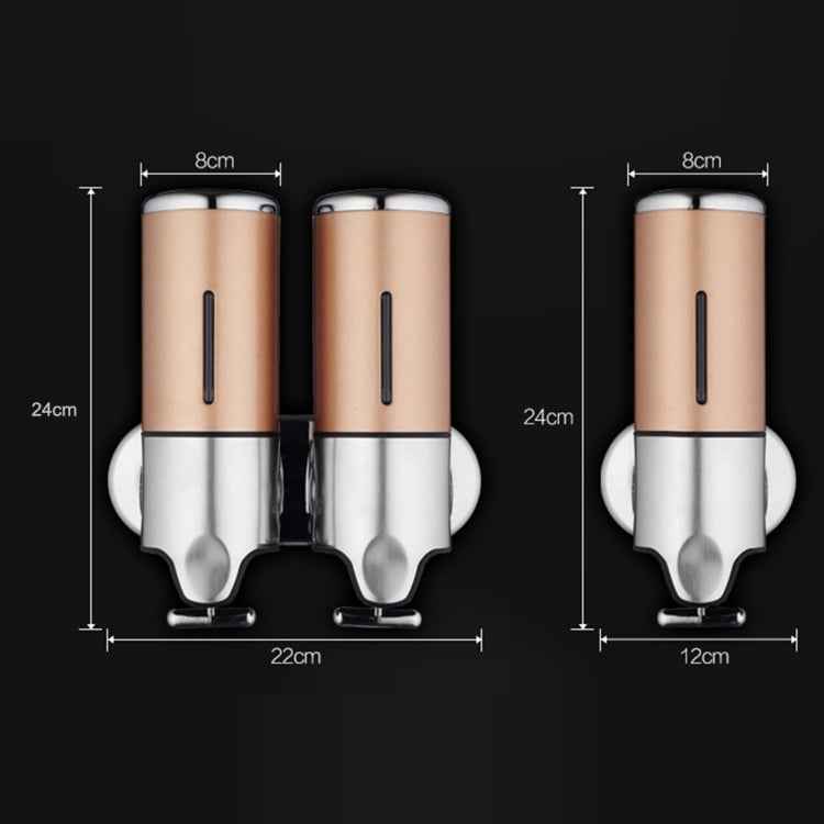 Dual Hotel Shower Manual Dispenser Wall Mounted Washing Liquid Shampoo Soap Bottle, Capacity: 1000ml