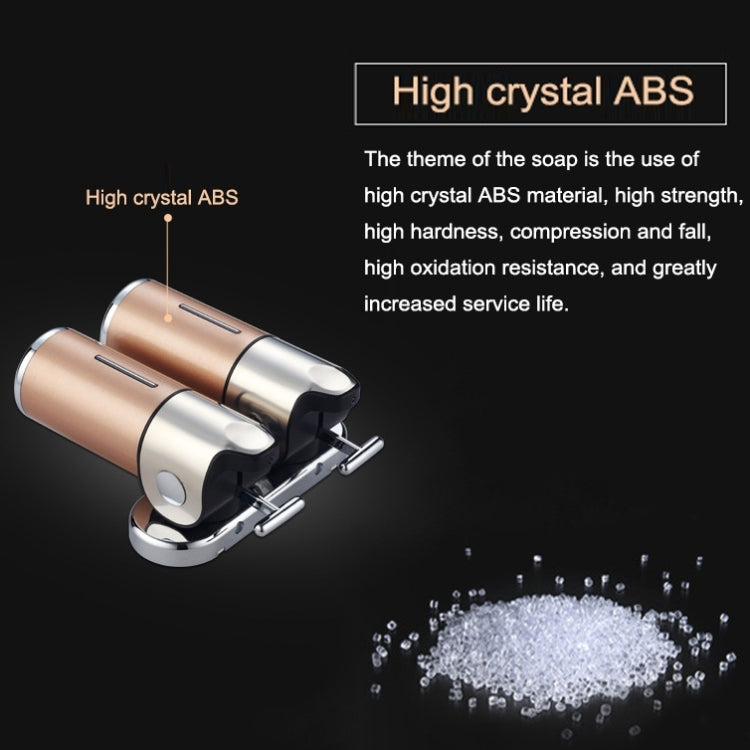 Dual Hotel Shower Manual Dispenser Wall Mounted Washing Liquid Shampoo Soap Bottle, Capacity: 1000ml, 1000ml/Red, 1000ml/Silver, 1000ml/Black, 1000ml/Gold, 1000ml/Transparent, 1000ml/White, 1000ml/Dark Red, 1000ml/Green, 1000ml/Blue, 1000ml/Purple