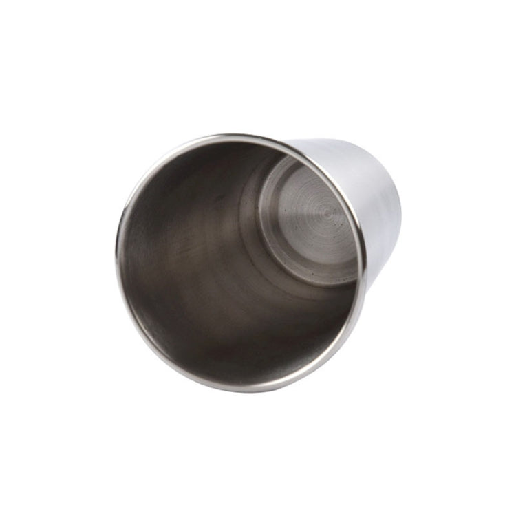 180ml Single Wall Electropolished Stainless Steel Brief Wine Cup(Silver)