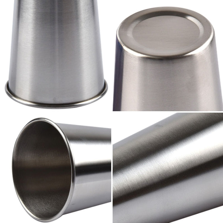 180ml Single Wall Electropolished Stainless Steel Brief Wine Cup(Silver)