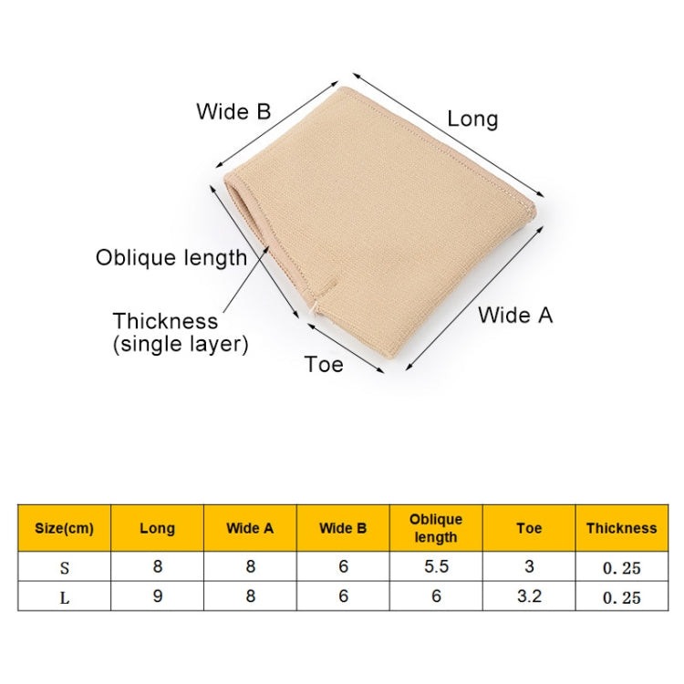 1 Pair Threaded Thumb Valgus Care Foot Forefoot Thickened Super Soft Thumb Protector, Size: L, Size: L