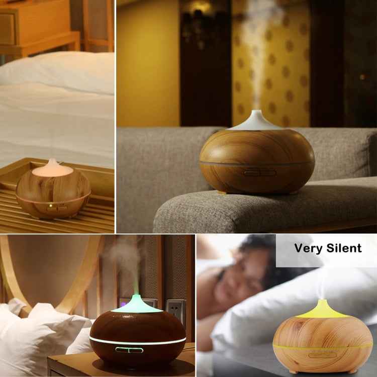 10W 150mL Wood Grain Aromatherapy Air Purifier Humidifier with LED Light for Office / Home Room