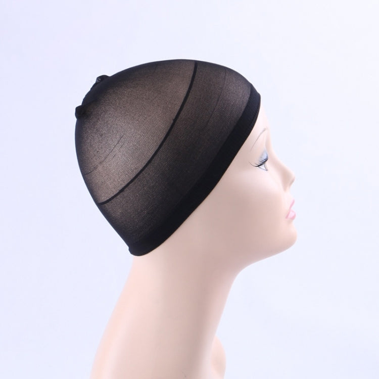 5pcs High Elastic Silk Socks Fake Hair Net Wig Liner Caps Snood Mesh, B, Color:Black, B, Color:Flesh Color, B