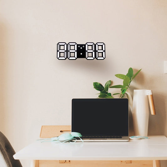 Multi-Function Large 3D LED Digital Wall Alarm Clock with Snooze Function, 12/24 Hours Display for Home, Kitchen, Office, DC 5V, CE Certificated