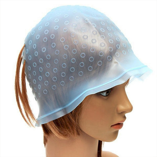 High Temperature Resistant Acid and Alkali Silicone Pick Dye Hair Dye Hat, Random Color Delivery, Dye Hat