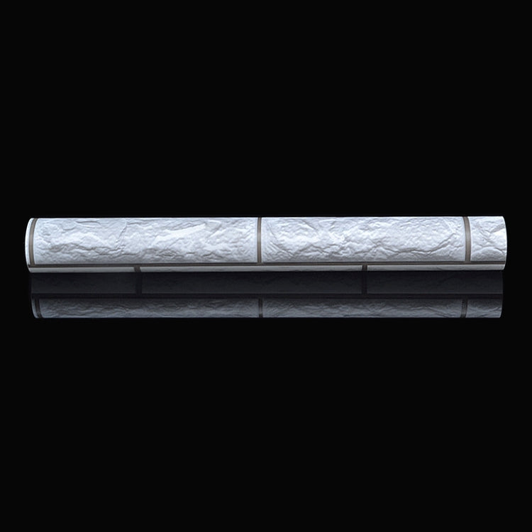 Silver Grey Brick Creative 3D Stone Brick Decoration Wallpaper Stickers Bedroom Living Room Wall Waterproof Wallpaper Roll, Size: 45 x 1000cm