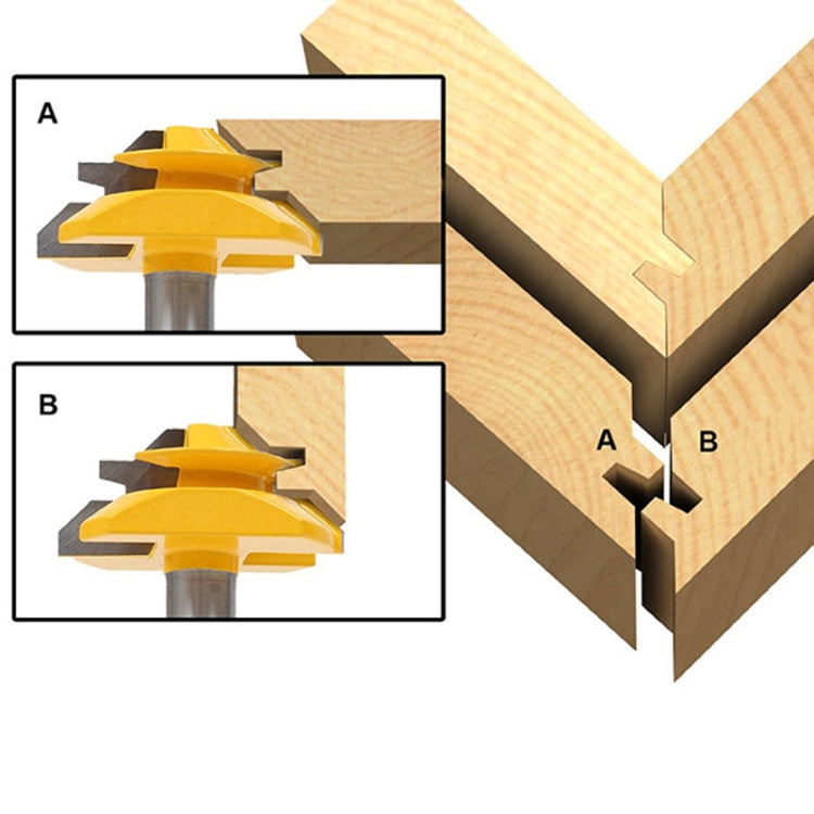 1/2 x 2-3/4 Shank Woodwork 45 Degree Engagement Tenon Cutter Blade Right Angle Accessories Knife Woodworking Tools, 1/2 x 2-3/4