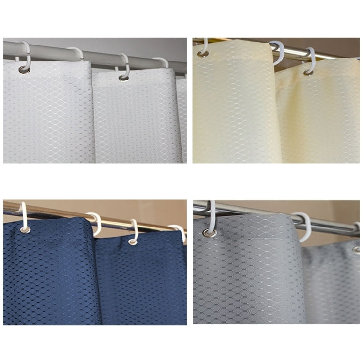 Thickening Waterproof And Mildew Curtain Honeycomb Texture Polyester Cloth Shower Curtain Bathroom Curtains,Size:180*200cm, Size:180*200cm