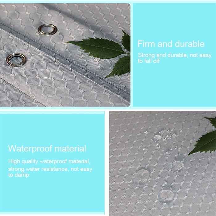 Thickening Waterproof And Mildew Curtain Honeycomb Texture Polyester Cloth Shower Curtain Bathroom Curtains,Size:220*200cm