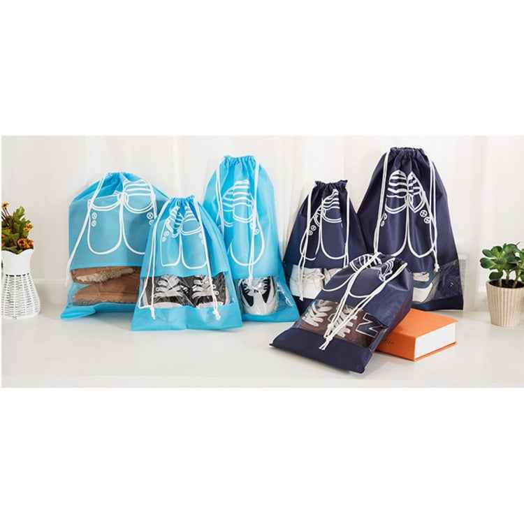 Non-Woven Drawing Belt Shoe Pouch,Large Size
