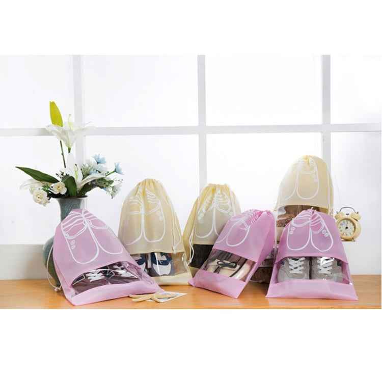 Non-Woven Drawing Belt Shoe Pouch,Small Size