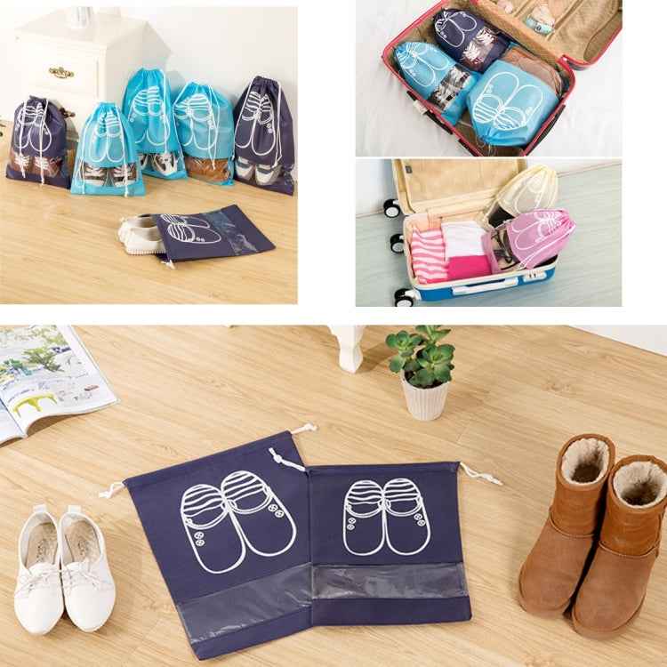 Non-Woven Drawing Belt Shoe Pouch,Small Size