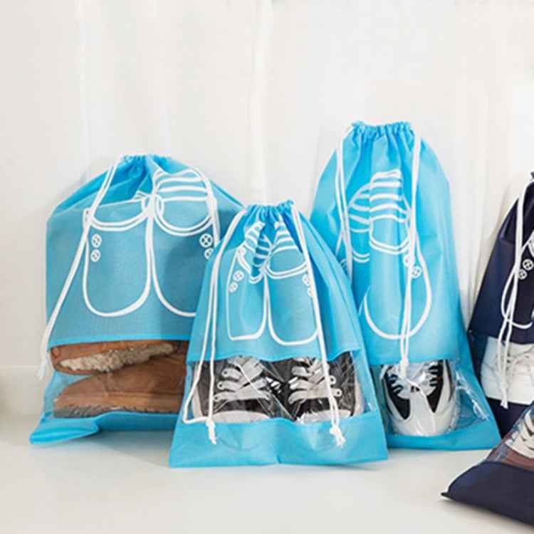 Non-Woven Drawing Belt Shoe Pouch,Small Size