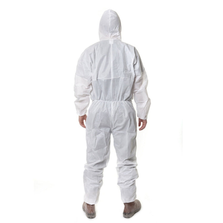 3M 4515 One-piece White Anti-static Anti-chemical Dustproof Sandblasting Suit with Cap, Size: M, 3M M