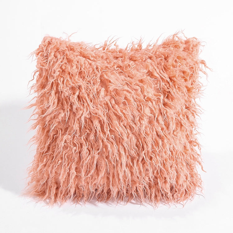Velvet Long Plush Pillow Cover Popular Square Furry Cover Home Bed Room Decoration Pillowcase, Size: 45 x 45cm