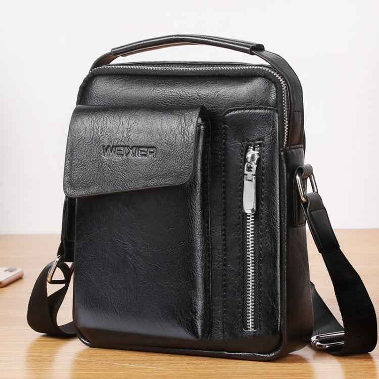 WEIXIER Universal Fashion Casual Men Shoulder Messenger Bag Handbag, Size: L (24cm x 20cm x 6cm)
