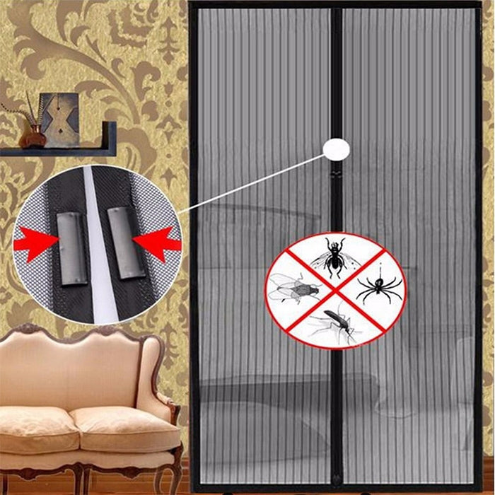 Magnetic Door Curtain Mosquito-proof Screen Door Curtain, Size:210x100cm, Size:210x100cm(Black), Size:210x100cm(Coffee), Size:210x100cm(Beige), Size:210x100cm(White)