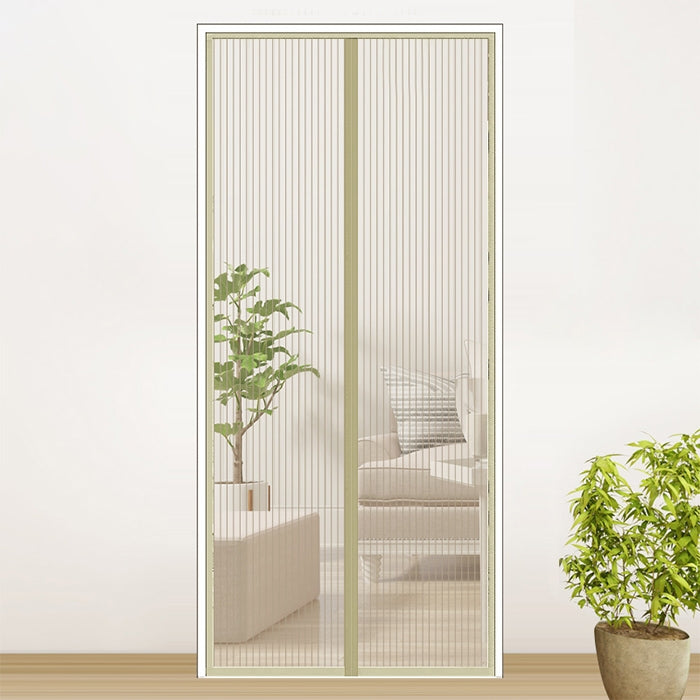 Magnetic Door Curtain Mosquito-proof Screen Door Curtain, Size:210x100cm, Size:210x100cm(Black), Size:210x100cm(Coffee), Size:210x100cm(Beige), Size:210x100cm(White)