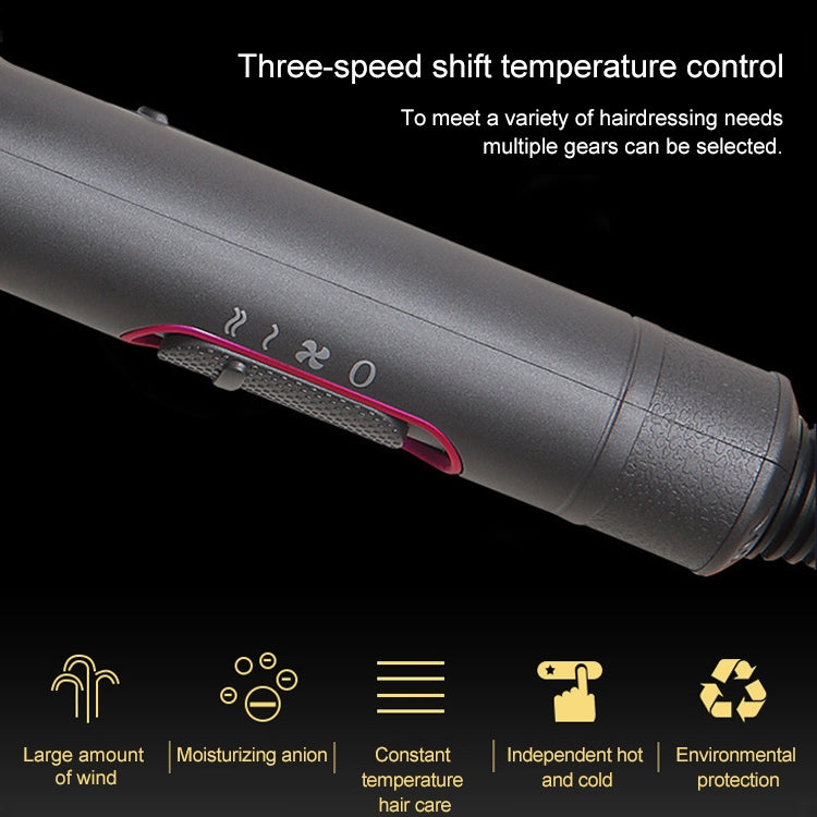 High-power Anionic Cold Hot Air Constant Temperature Hair Dryer, EU Plug, EU Plug (Red + Black) +3, EU Plug (Red + Grey) +3