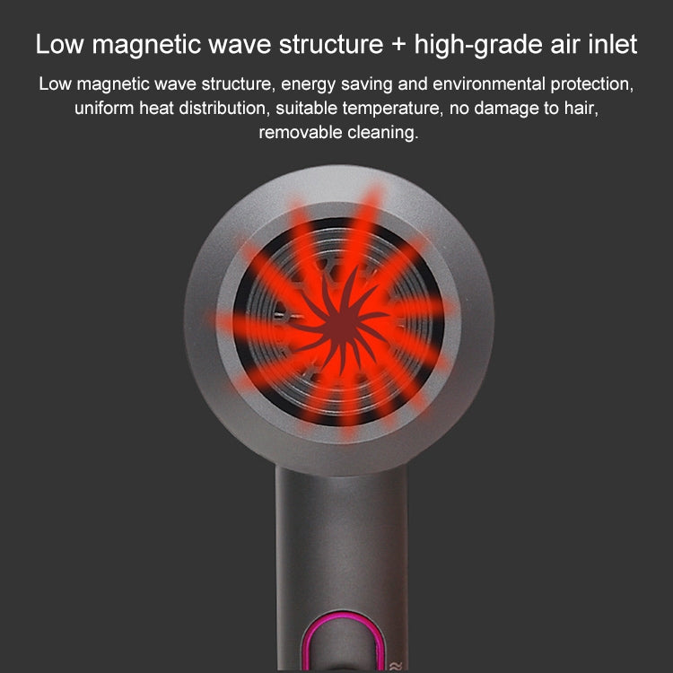 High-power Anionic Cold Hot Air Constant Temperature Hair Dryer, EU Plug, EU Plug (Red + Black) +3, EU Plug (Red + Grey) +3