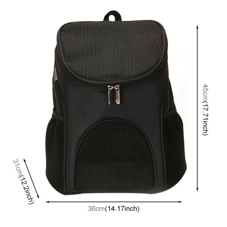 Portable Folding Nylon Breathable Pet Carrier Backpack, Size: 45 x 36 x 31cm