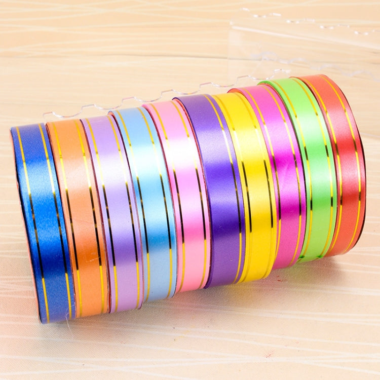 10 Volumes Plastic Ribbon Gift Bouquet Ribbons Bowknot Flowers Packaging Ribands, Size: 8m x 1.6cm, Random Color Delivery, Size: 1.6cm*8m