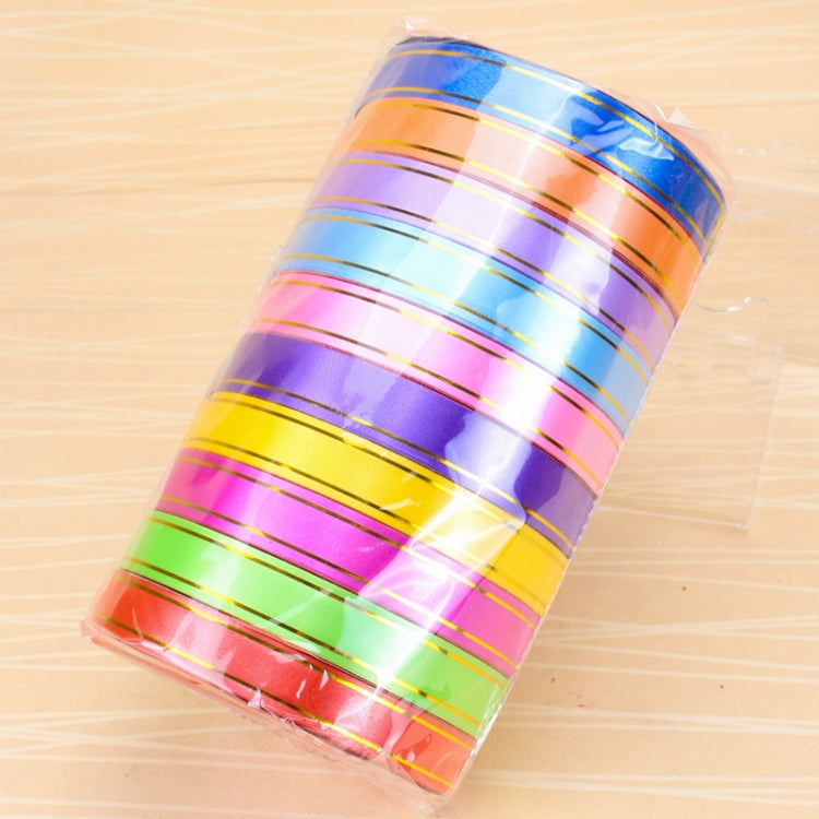 10 Volumes Plastic Ribbon Gift Bouquet Ribbons Bowknot Flowers Packaging Ribands, Size: 8m x 1.6cm, Random Color Delivery, Size: 1.6cm*8m