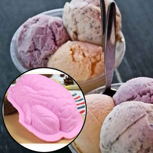 Human Brain Shape Silicone Baking Halloween Cake Mold Pudding Dessert Mold