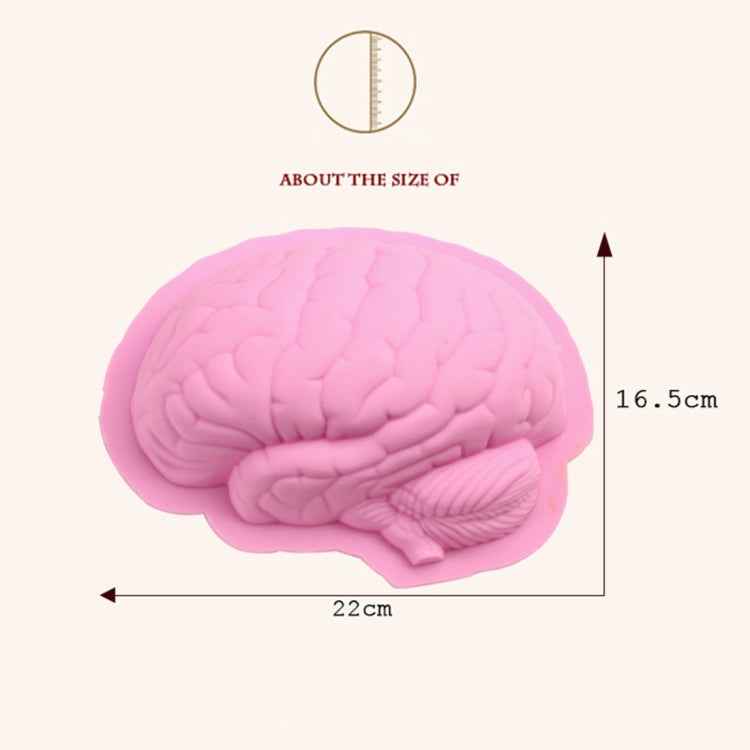 Human Brain Shape Silicone Baking Halloween Cake Mold Pudding Dessert Mold