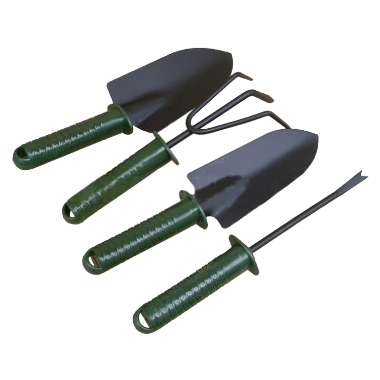 Garden Tools Gardening Shovel Fork Rake Plastic Handle Garden Tools Four Sets Gardening Plant Tools Set, Plant Tool 5