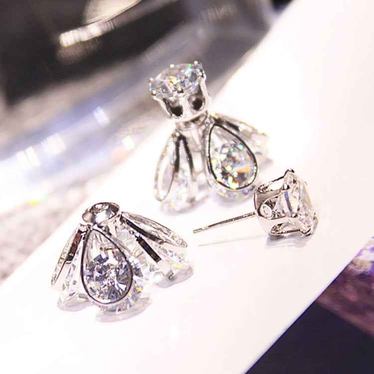 Fashion Style Glow Crystal Firefly Earrings Fashion Temperament Long Ear Earrings