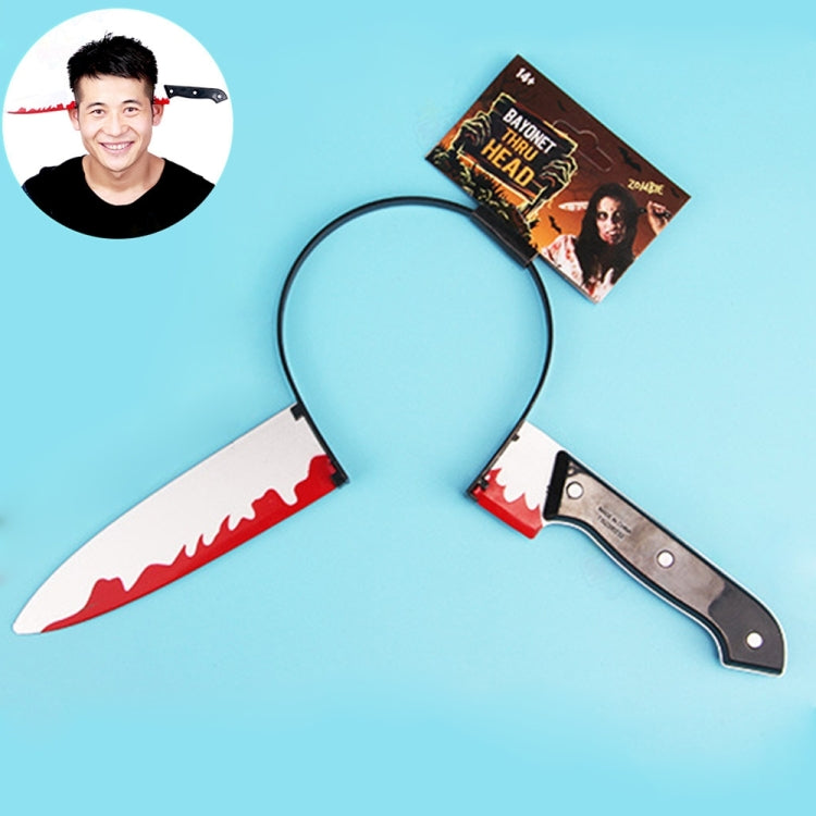 Halloween Costume Party Whole Horror Wear Head Props Dagger Hair Hoop Game Show Supplies, Dagger