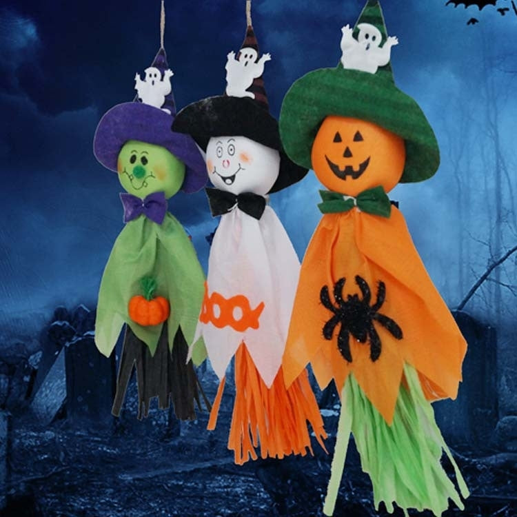 Halloween Hanging Ghost Pendant Pumpkin Halloween Decorations, Random Color Delivery, Pumpkin