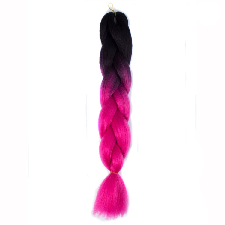 Fashion Color Gradient Individual Braid Wigs Chemical Fiber Big Braids, Length: 60cm(18Navy Blue+Sky Blue), 01, 02, 03, 06, 08, 15, 16, 17, 18, 26, 27, 28, 29, 54, 59