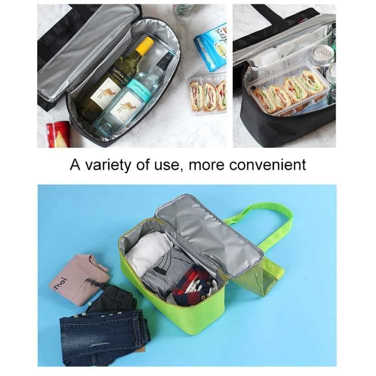 Portable Double Layer Mesh Sport Duffel Beach Picnic Shoulder Storage Bag Handbag