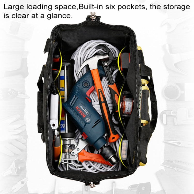 Multi-function Oxford Cloth Cloth Bottom Electrician Belt Pouch Maintenance Tools Handbag Shoulder Bag Convenient Tool Bag, Size : 13 inch, Size : 13 inch