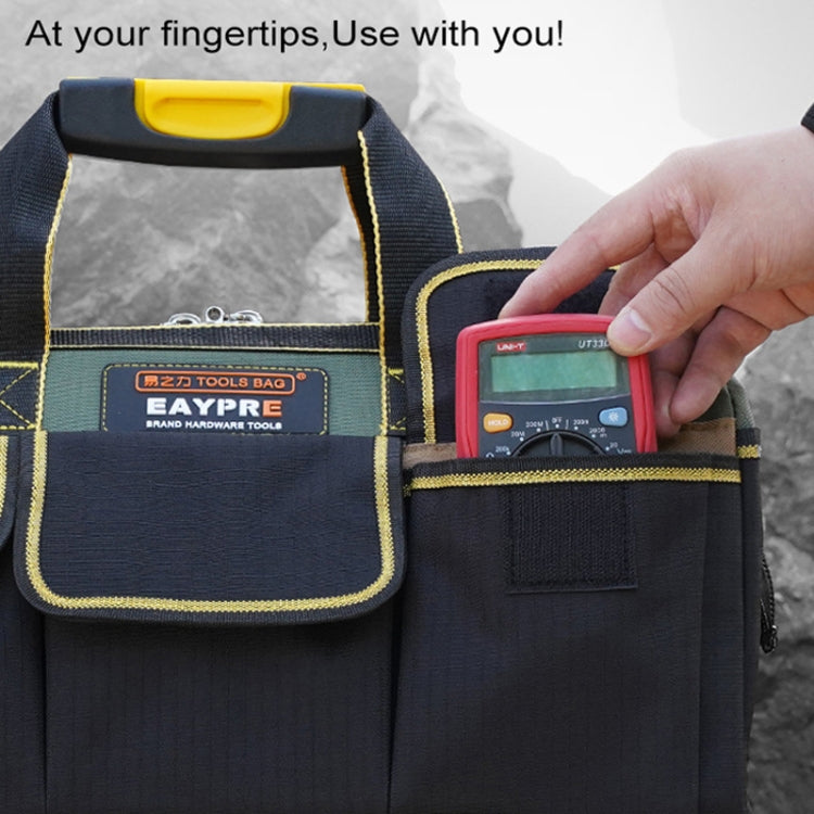 Multi-function Oxford Cloth Cloth Bottom Electrician Belt Pouch Maintenance Tools Handbag Shoulder Bag Convenient Tool Bag, Size : 13 inch, Size : 13 inch