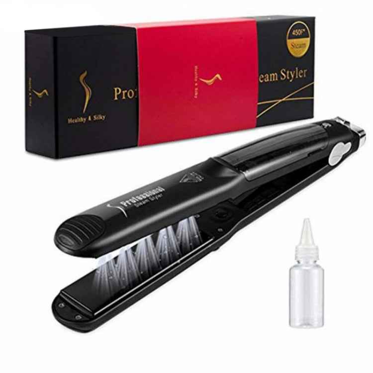 Steam Spray Electric Splint Hair Straightener with Plastic Bottle , EU Plug