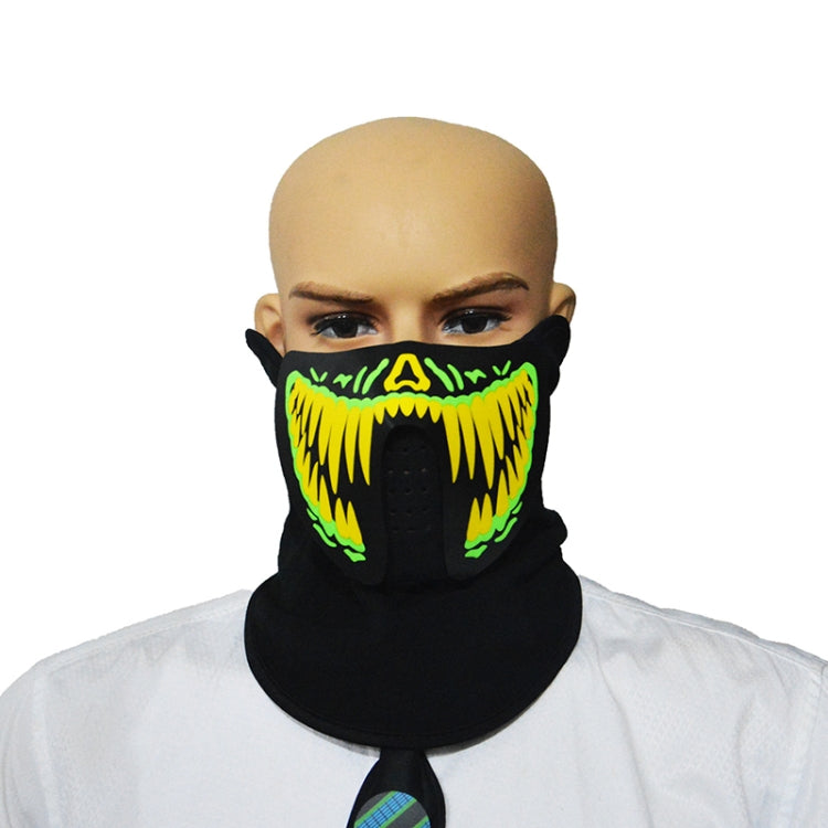 FG-MA-01 Halloween Mask Voice Control LED Cold Light Terror Cosplay Mask, FG-MA-01