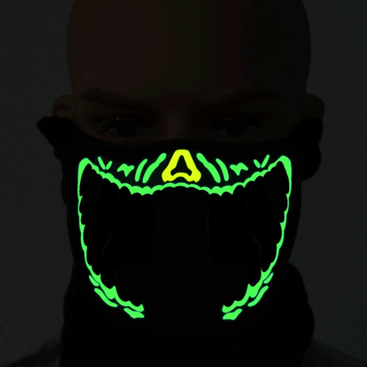 FG-MA-01 Halloween Mask Voice Control LED Cold Light Terror Cosplay Mask, FG-MA-01